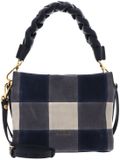 Coccinelle Leren handtas schoudertas Boheme Vichy Patch Handbag Mul. Stove / Midn. donkerblauw
