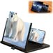 Merkloos Schermvergroter Editie: 3D HD-projectieschermvergroter voor mobiele telefoons, films, video's en games, opvouwbare standaard, zwart, 10 inch