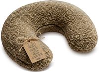 Totsy baby ASE Spolka Akcyjna Voedingskussen baby 130 cm C-vorm borstvoedingskussen Nursing Pillow – afneembare Bouclé hoes ergonomisch wasbaar pasgeboren zacht ademend – OEKO-TEX gecertificeerd Donkerbeige