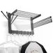 BATODA Droogrek voor waskleding - wandgemonteerde droogrekken voor wasgoed - drogerrekken voor wasdrogen - wandmontage draaibare handdoekrek hanger - ruimtebesparend in wasruimte en badkamer (staal)