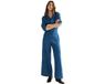Wrangler Canyon Relaxed Fit Jumpsuit Lange Mouwen Katoen Denim Lagoon Vrouw M