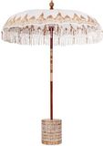 vidaXL Balinese parasol met basis Crèmekleurig 185 x 185 x 260 cm