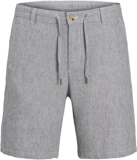 JACK&JONES PANTS STUDIO JPSTACE Heren Chino korte broek Linnen Blend Blue Indigo S