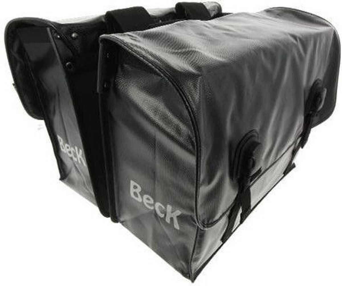 BECK Big dubbele fietstas - Zwart - 65 liter - Bisonyl - Achter - Elektrische Fiets