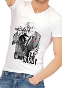 Shots Media Funny T-shirt Who's your daddy - size XL