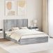 Maison Exclusive Lit double exclusif avec rangement et tête de lit en bois imitation chêne Sonoma, dimensions 160 x 200 cm