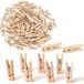 Bois Mini Pinces Ensemble de 100