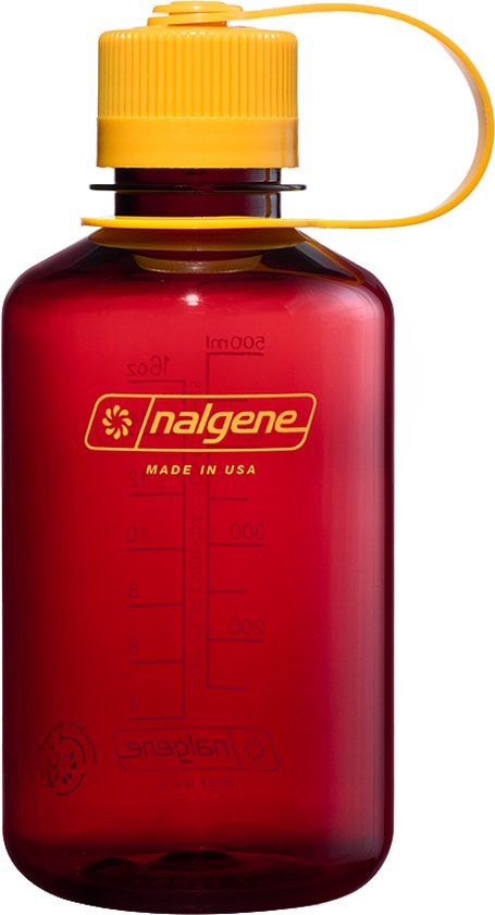 Nalgene Narrow Mouth Bottle - drinkfles - waterfles - lekvrij - 500ml - BPA Free - SUSTAIN - Laker