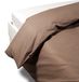 Mokka Percale linge de lit pour lit double, 100% coton