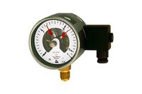 RIEGLER 102605-2211 Contactmanometer, G 1/2 radiaal onderaan, Mes. 0-250,0 bar, Ø 100, 1 stk