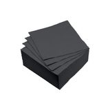 Homéa Set van 40 cocktailservetten, vitamine, van papier, 2-laags, 25 x 25 cm, zwart