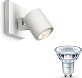Philips LED Philips Runner Opbouwspot (Wit) - Warmwit Licht - Wandspot of Plafondspot met 1 Lichtpunt - GU10 - Niet Dimbaar