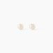 Boucles d'oreilles puces Bianca or jaune perle de culture