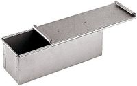 Paderno World Cuisine Broodpan van aluminium staal, met deksel, 30 x 10 cm