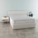 MB HOME ITALY Topper matrastopper gewatteerd en gewatteerd Bamboo, wit, dubbel 165 x 195 cm