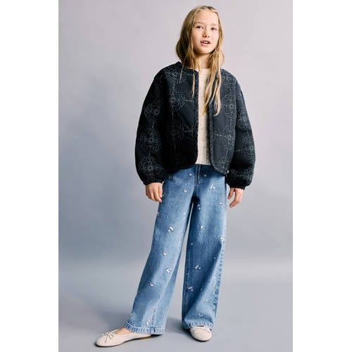 Mango Kids tussenjas donkerblauw