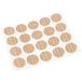 Adsamm® 20 x afdekkappen | Ø 1,3 cm | eiken licht | rond | 0,45 mm dun, zelfklevende meubelpatches