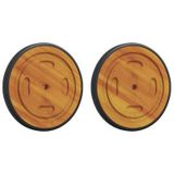 VidaXL meubelwieltje Hout Harde vloer 20,5 cm 2 stuk(s)