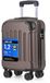 YONSLY Handbagage Koffer - 46x31x20 cm - Reiskoffer 25L - Braun