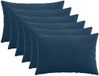 vidaXL - Kussensloop - 6 stuks - HEERLEN - Marineblauw - 30 x 50 cm - corduroy