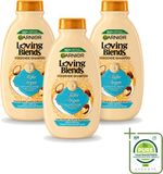 Garnier Loving Blends Shampoo Rijke Argan - Très Sec Cheveux Difficiles à Coiffer - 300 ml (3 pièces)