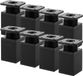 Ibenzoa® Pieds de meuble réglables en métal, set de 8 pièces