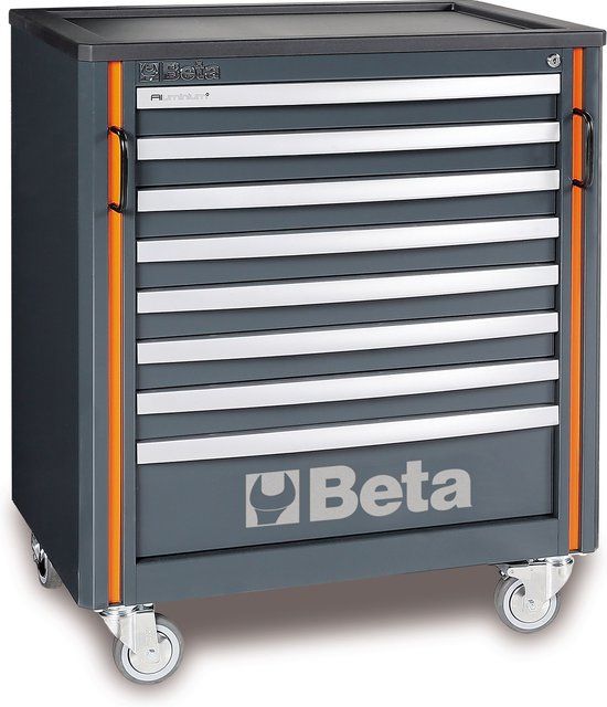 Beta Gereedschapswagen met acht laden, voor werkplaatscombinaties C55C8
