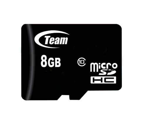 Team Group Micro SDHC Class 10 8GB Zwart