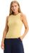 Dockers T-shirt sans manches en maille côtelée Jaune M Femme