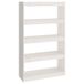 VidaXL Boekenkast/kamerscherm 80x30x167,4 cm massief grenenhout wit