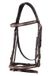 Equestro Rose Gold Halster Dark Brown Leer