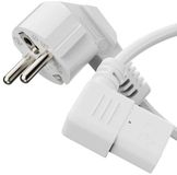 sonero X-SKW-C13W-100W electriciteitssnoer Wit 10 m Netstekker type F C13 stekker