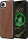 kwmobile Echt Houten Beschermhoes voor Apple iPhone 17e / iPhone 16e – Hout & TPU Cover – donkerbruin hout