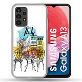 Beschermhoes Samsung Galaxy A13 Beschermhoes, Motief Reizen Italië Vintage