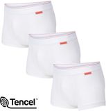 Undiemeister Korte Boxershort Heren - Chalk White (Wit) - 3-Pack - Tencel - Maat 3XL