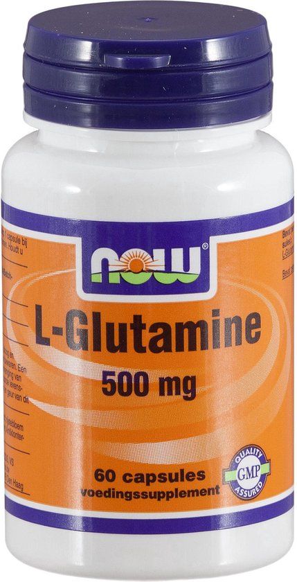 Now L-Glutamine 500 mg Capsules - 60 stuks