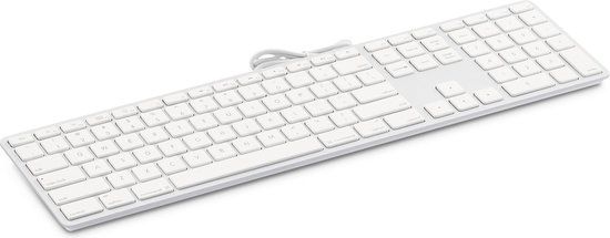 LMP KB-1243 Toetsenbord USB QWERTY US International Aluminium Wit