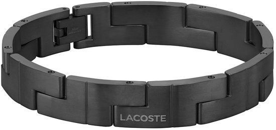 Lacoste Heren LCJ CATENA Armband Staal Zwart