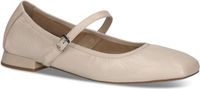 Caprice Dames Ballerina 9-22100-44 Beige Leer G-breedte Maat 36 EU