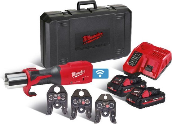 Milwaukee M18 ONEBLHPT-302C V-set™ ONE-KEY™ Accu Perstang Koolborstelloos 18V 3.0Ah Li-Ion in koffer - 4933478308