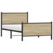 Maison Exclusive - Lit exclusif en métal, finition chêne Sonoma, sans matelas, dimensions 100x200 cm