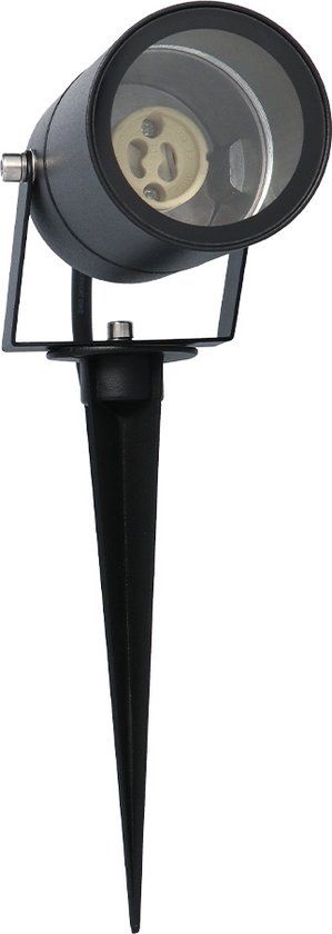 HOFTRONIC Spikey LED Prikspot - GU10 - Dimbaar - Zwart - IP65 - Buiten