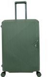 Decent SMART Spinner TSA Reiskoffer vaste sluiting 73 liter - Middelmaat koffer 67x46x27 – Reiskoffer met wielen - Lichtgewicht koffer – Reiskoffer midden - Veilig TSA Cijferslot – Groen