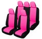 Auto Lupex Auto Accessori A23 Universele autostoelbekleding hoezen voor achter (complete set tweekleurig roze)