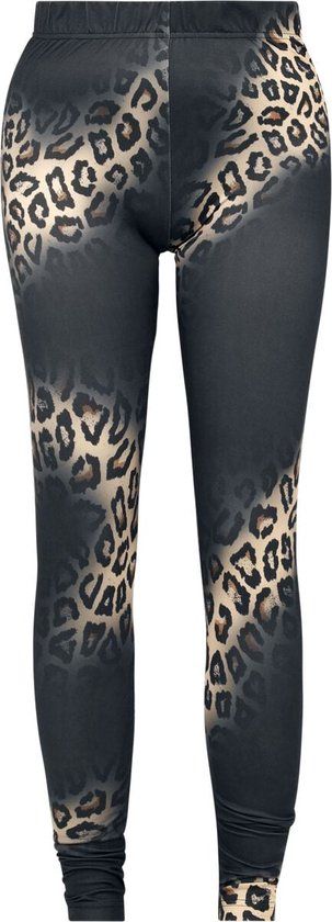 Rock Rebel by EMP multicolor legging met panterprint - Dames - XXL
