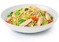 Plasticforte Rond bord/camping - diep bord - D19 x H4.5 cm - creme wit - kunststof - soepborden - onbreekbaar servies