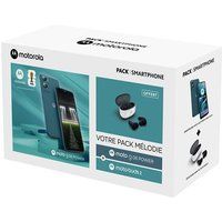 Motorola Smartphone Pack Moto G06 Power Dual nano SIM 256 GB 6.88” Blauw + Motorola In-Ear hoofdtelefoon Buds 2 Carbon Wit en Zwart
