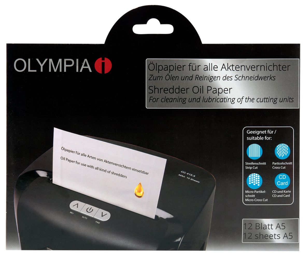 Olympia 9130 - Papierversnipperaaraccessoire - Wit - 12 stuks
