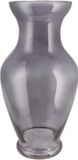 DK Design Bloemenvaas Mira - trompet vaas model - smoke glas - 18 x 37 cm