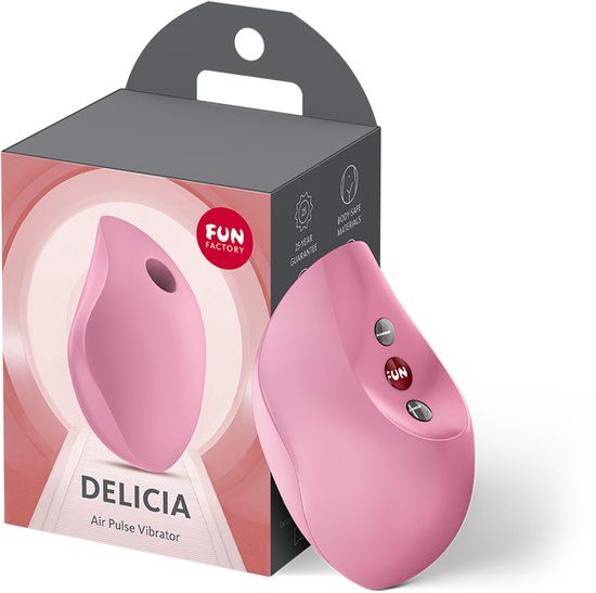 Fun Factory Delicia | drukgolfvibrator | Contactloze clitorisstimulatie met 11 drukgolfprogramma's | IPX7 waterdicht | oplaadbaar via usb-c | toy voor vrouwen